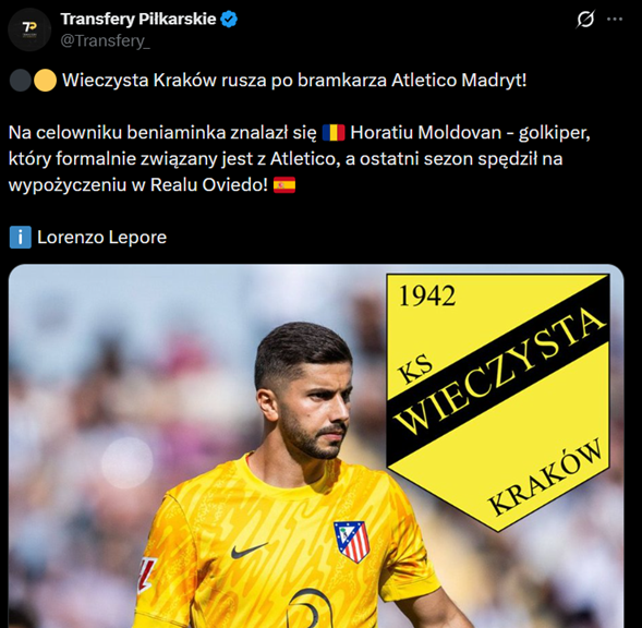 HIT! Wieczysta rusza po... BRAMKARZA ATLETICO!